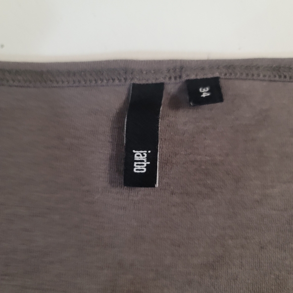 Jarbo Cinder Vented Box Top in Pima Cotton Stretch Long Sleeve Crew neck Shirt - Picture 2 of 5